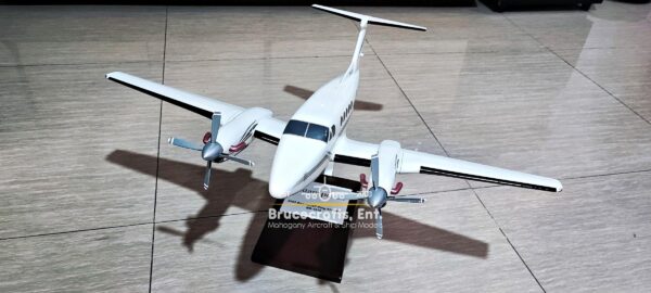 Model of Beechcraft Super King Air B200 with detailed craftsmanship.